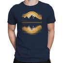 Mountain Sunset Canoe Lake Reflection T-shirt