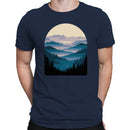 Misty Blue Mountain Landscape Men's T-shirt
