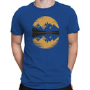 Mountain Lake Sunset Scene Men's T-shirt