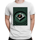 Turntable Surrounded by Cannabis Plants Men's T-shirt