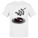 Vinyl Record Pine Branch Minimalist Art Men's T-shirt