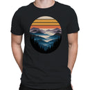 Vintage Sunset Mountain Landscape Men's T-shirt