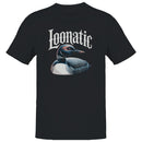 Loonatic Funny Loon Bird Pun Men's T-shirt
