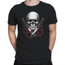 Skull with Swords Thorn Crown Men's T-shirt