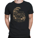 Men's T-shirt Retro Boombox with Japanese Nature Design