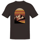 Stay Wild Retro Mountain Sunset T-shirt