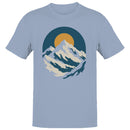 Men's T-shirt Retro Mountain Sunrise Art