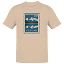 Tetons 25 Cent Vintage Mountain Stamp T-shirt