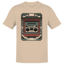 Men's T-shirt Retro Boombox Japanese Pagoda Cranes