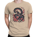 Japanese Dragon Floral Art Men's T-shirt