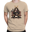 Samurai with Pigeon Men's T-shirt