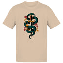 Snake Dagger Flowers Illustration Men's T-shirt