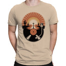 Desert Sunset Vinyl Record Scene T-shirt