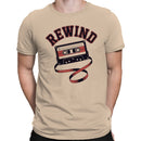 Rewind Cassette Tape Retro Music Men's T-shirt