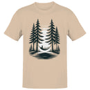 Men's T-shirt Reading in Hammock Under Pine Trees