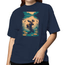 Moose in Mountain Lake Women's T-shirt
