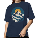 Mountain Sunrise Minimalist Art Women's T-shirt