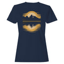 Mountain Sunset Canoe Reflection Women's T-shirt