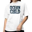 Ocean Child Wave Typography Women's T-shirt