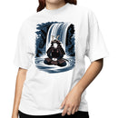 Samurai Meditation Waterfall Women's T-shirt