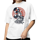Samurai Holding Vinyl Record Women's T-shirt