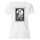 Nocturnal Owl Vintage Stamp Women's T-shirt