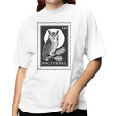 Nocturnal Owl Vintage Stamp Women's T-shirt