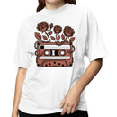 Vintage Cassette Tape Roses Women's T-shirt