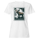 Wilderness Moose Vintage Stamp Women's T-shirt