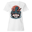 Octopus Chef Takoyaki Illustration Women's T-shirt
