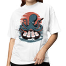 Octopus Chef Takoyaki Illustration Women's T-shirt