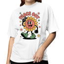 Women's T-shirt - Peace Out Smiling Sunflower