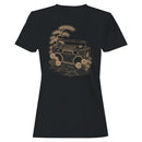 Women's T-shirt with Retro Boombox & Japanese Nature