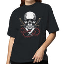 Skull with Swords Thorn Crown Women's T-shirt