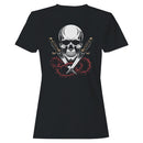Skull with Swords Thorn Crown Women's T-shirt