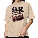 Retro Cassette Tape Japanese Text Women's T-shirt