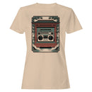 Japanese Pagoda Cranes Retro Women's T-shirt
