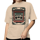 Japanese Pagoda Cranes Retro Women's T-shirt