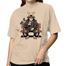 Samurai with Pigeon Women's T-shirt