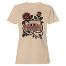 Vintage Cassette Roses Floral Women's T-shirt