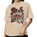 Vintage Cassette Roses Floral Women's T-shirt