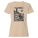 Lighthouse Sailboat Ocean Waves Women's T-shirt