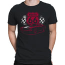 Route 66 Classic Muscle Car Racing T-shirt