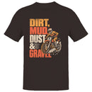 Men's T-shirt - Dirt Mud Dust Gravel Motocross Rider