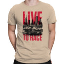 Live to Race City Muscle Car Skyline Men's T-shirt