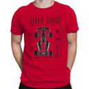 Global Circuit V6 Hybrid Race Car Blueprint T-shirt