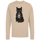 Cat Bubble Tea Illustration Men's Long Sleeve