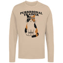 Men's Long Sleeve Purrrsonal Trainer Cat Fitness Tee