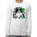 Cat Jungle Monstera Men's Long Sleeve T-Shirt