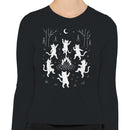 Dancing Cats Campfire Women's Long Sleeve T-Shirt